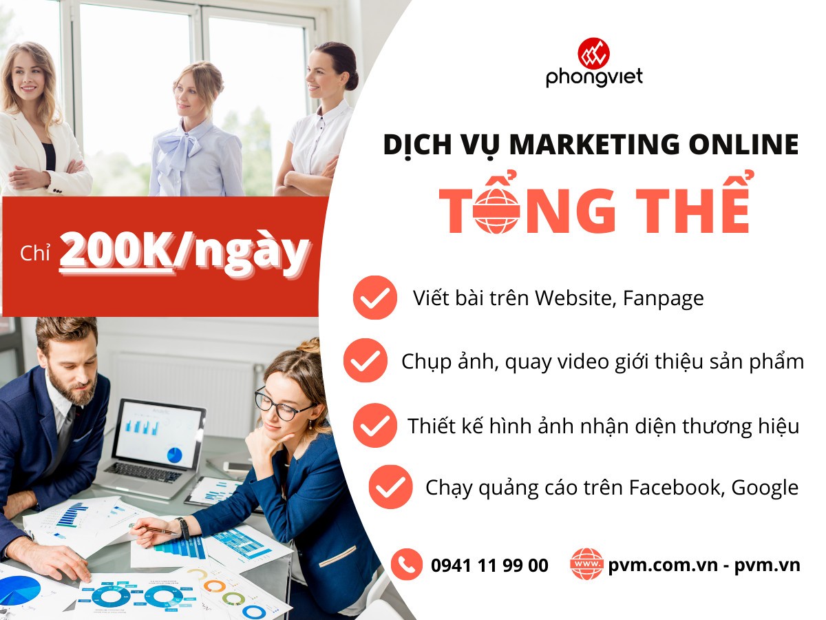 Phong Việt – Đơn vị chuyên cung cấp Dịch Vụ Marketing Online Tổng Thể cho Doanh nghiệp