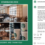 Thông báo đóng cửa Starbucks Rex tại TP.HCM vào đầu tháng 10:2021